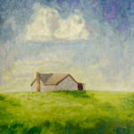 This landscape, executed with a robust impasto technique, masterfully captures the paradoxical nature of humid summer air.