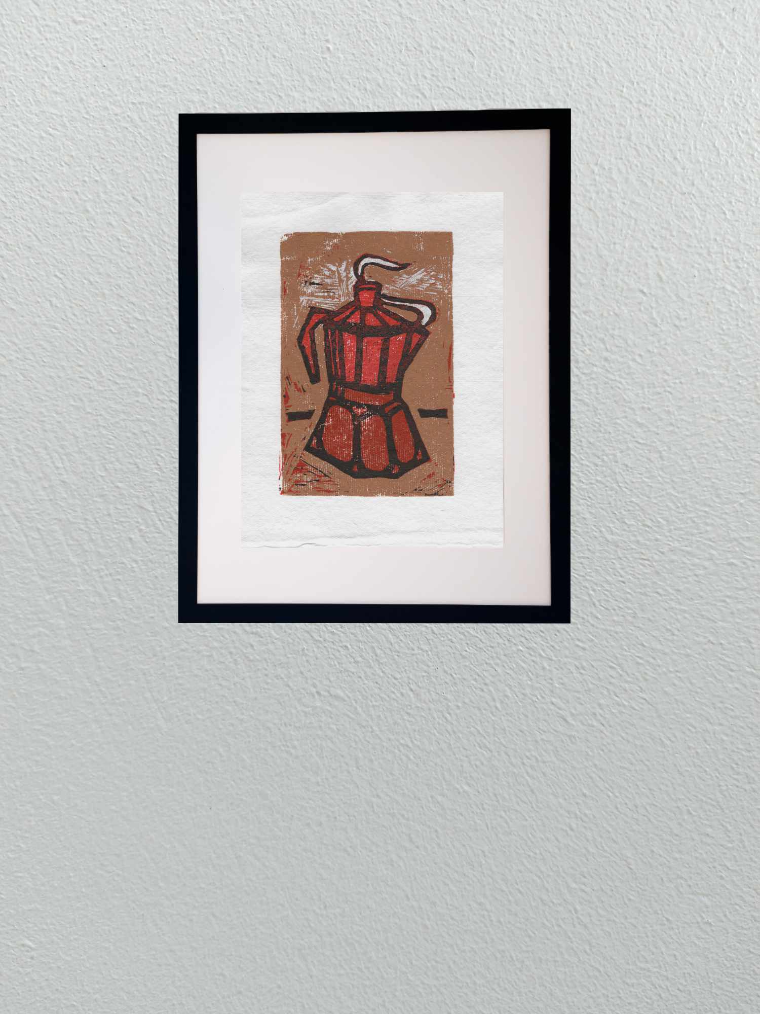 Mocha Pot - Relief Print - Distance Mocha Pot - Relief Print - Distance
